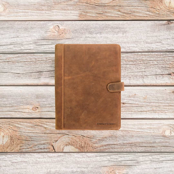 Genuine Crazy Horse leather padfolio - Sophistik